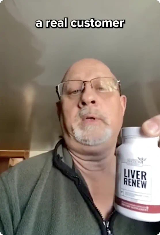 Play video: a real customer shows his Liver Renew