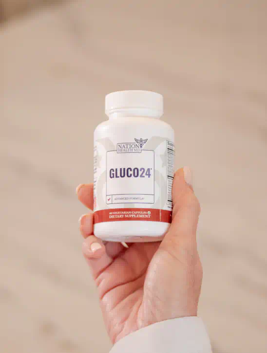 hand holding product bottle