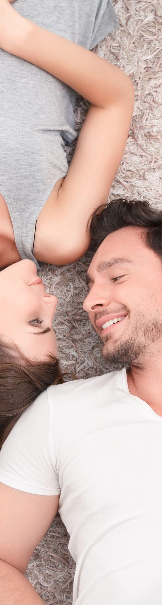 HAppy couple looking at each otherE