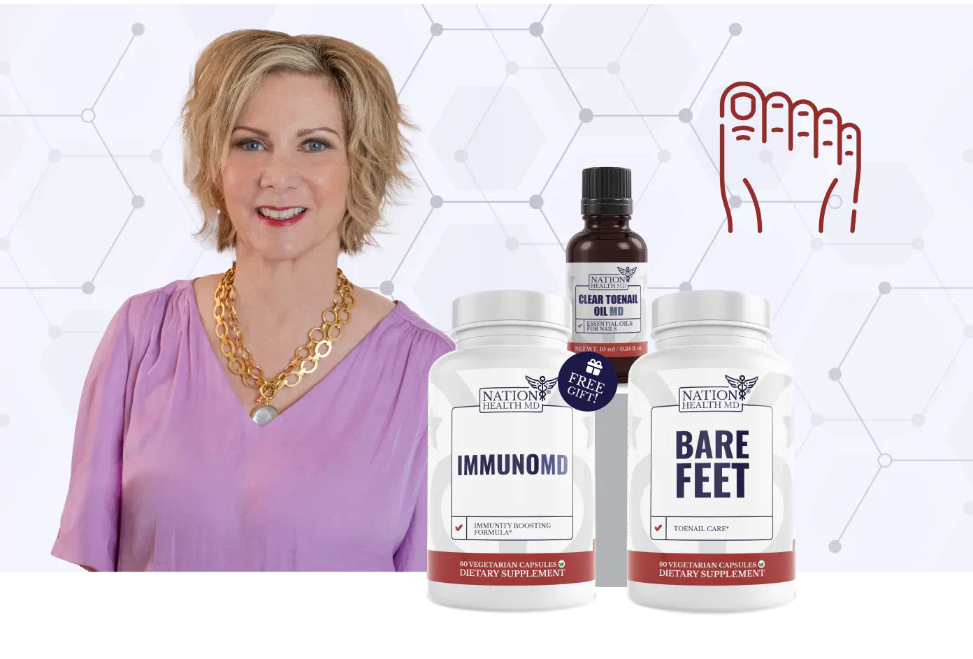 Lisa King with the Inside & Out Nail Support Bundle