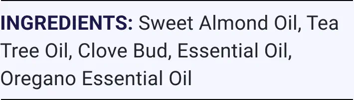 Clear Toenail Oil MD ingredients