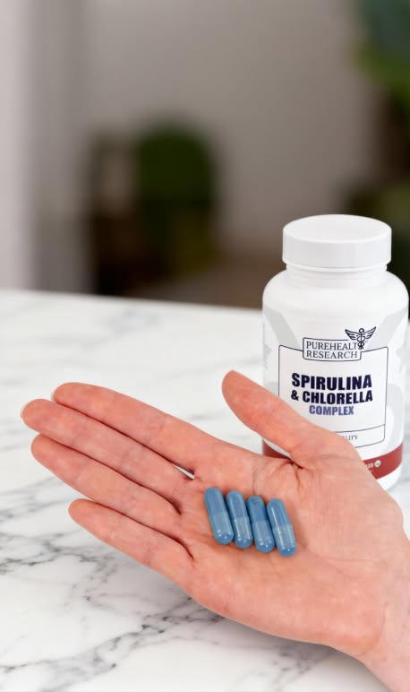 Spirulina and Chlorella Complex Supplement