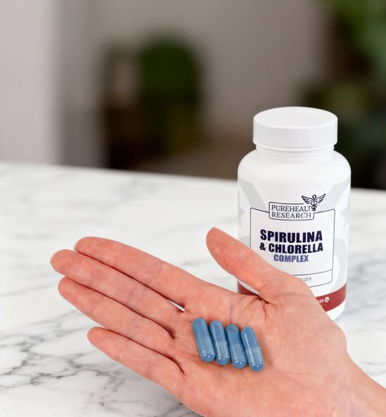 Spirulina and Chlorella Complex Supplement